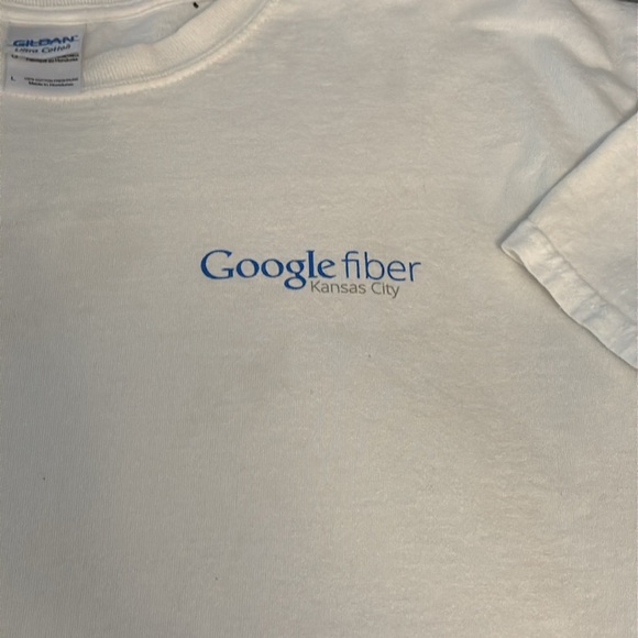VINTAGE 00’s GOOGLE FIBER KANSAS CITY TEE - Picture 1 of 7